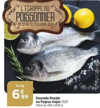 Bi1 Daurade Royale ou Pagrus major offre