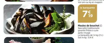 Bi1 Moules de bouchot offre