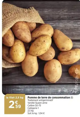 Bi1 Pomme de terre de consommation offre