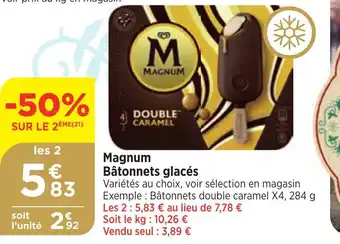Bi1 Magnum Bâtonnets glacés offre