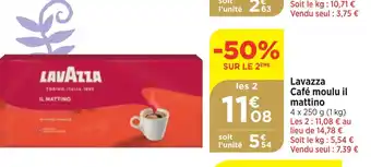 Bi1 Lavazza Café moulu il mattino offre