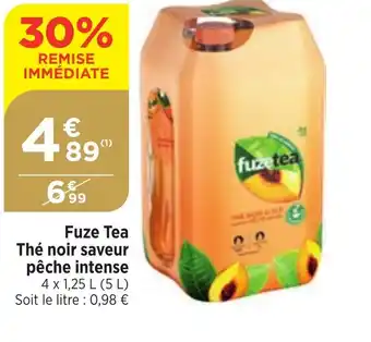 Bi1 Fuze Tea Thé noir saveur pêche intense offre