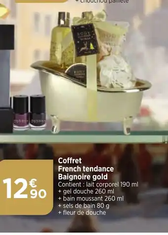 Bi1 Coffret French tendance Baignoire gold offre