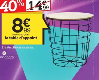 Centrakor La table d'appoint offre