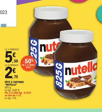 E.Leclerc PÂTE À TARTINER "NUTELLA" offre