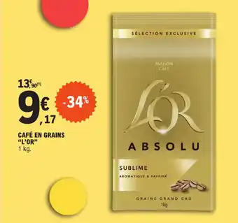 CAFÉ EN GRAINS "L'OR"