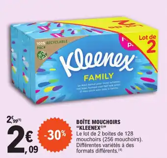 E.Leclerc BOÎTE MOUCHOIRS "KLEENEX®" offre