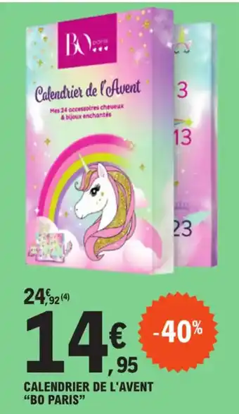 E.Leclerc CALENDRIER DE L'AVENT "BO PARIS" offre