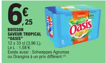 E.Leclerc BOISSON SAVEUR TROPICAL "OASIS" offre