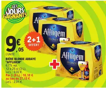 E.Leclerc BIÈRE BLONDE ABBAYE "AFFLIGEM" offre