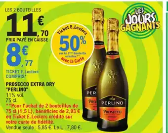 E.Leclerc PROSECCO EXTRA DRY "PERLINO" offre