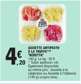 E.Leclerc ASSIETTE ANTIPASTO À LA TRUFFE*(4) offre