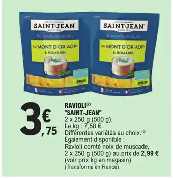 E.Leclerc RAVIOLI (²) "SAINT-JEAN" offre