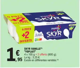 E.Leclerc SKYR VANILLE(¹) "YOPLAIT" offre