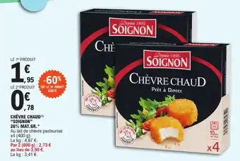 E.Leclerc CHÈVRE CHAUD(1) "SOIGNON" 26% MAT.GR.* offre