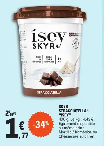 E.Leclerc SKYR STRACCIATELLA (4) "ISEY" offre