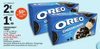 E.Leclerc CHEESECAKES (5) "OREO" offre