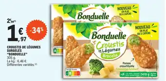 CROUSTIS DE LÉGUMES SURGELÉS "BONDUELLE" 305 g.