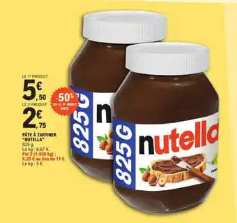 E.Leclerc PÂTE À TARTINER "NUTELLA" offre