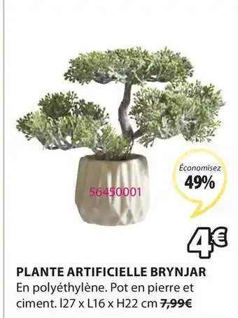 JYSK Plante Artificielle Brynjar offre