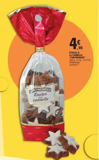 E.Leclerc ÉTOILES À LA CANNELLE "FORTWENGER" offre