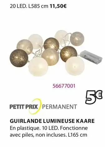 JYSK Guirlande Lumineuse Kaare offre