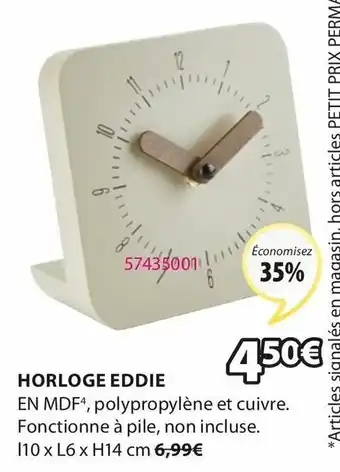 JYSK Horloge Eddie offre