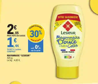 E.Leclerc MAYONNAISE "LESIEUR" offre