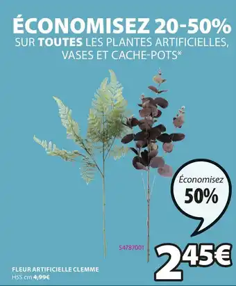 JYSK Fleur Artificielle Clemme offre