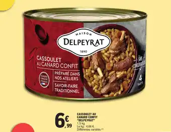 E.Leclerc CASSOULET AU CANARD CONFIT "DELPEYRAT" offre