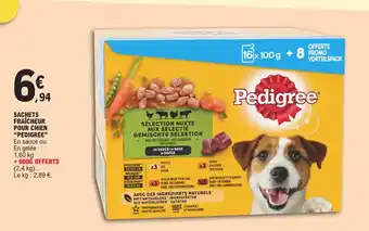E.Leclerc SACHETS FRAÎCHEUR POUR CHIEN "PEDIGREE" offre