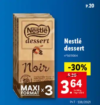 Lidl Nestlé Dessert offre
