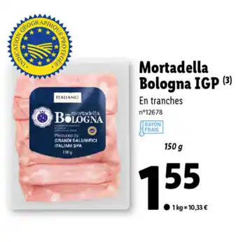 Lidl Mortadella Bologna IGP offre