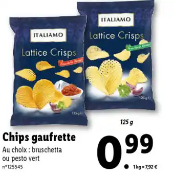 Lidl Chips Gaufrette offre