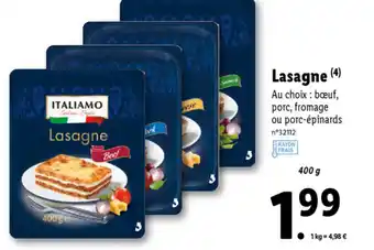 Lidl Lasagne offre