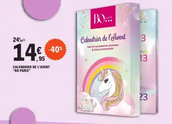 E.Leclerc CALENDRIER DE L'AVENT "BO PARIS" offre