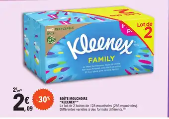 E.Leclerc BOÎTE MOUCHOIRS "KLEENEX®" offre
