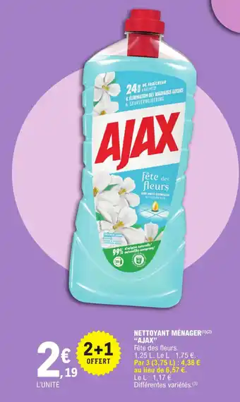 E.Leclerc NETTOYANT MÉNAGER (¹)(2) "AJAX" offre