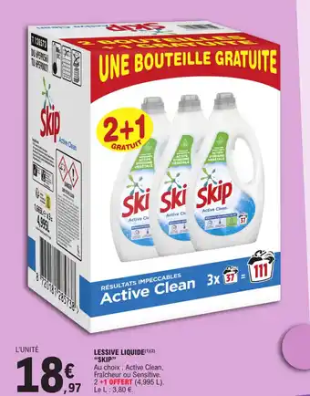 E.Leclerc LESSIVE LIQUIDE(¹)(2) "SKIP" offre