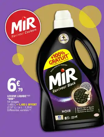 E.Leclerc LESSIVE LIQUIDE (1)(2) "MIR" offre