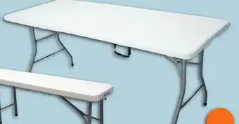 E.Leclerc TABLE PLIABLE BLANCHE offre