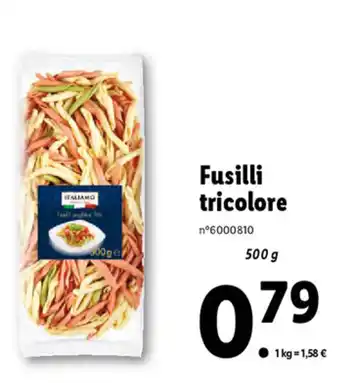 Lidl Fusilli Tricolore offre
