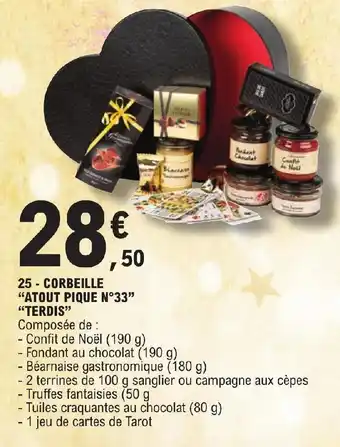 E.Leclerc 25- CORBEILLE "ATOUT PIQUE N°33" "TERDIS" offre