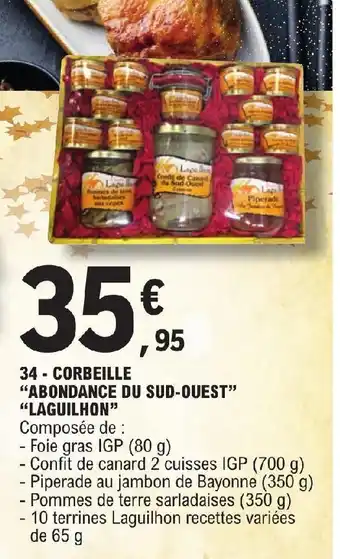 E.Leclerc 34 - CORBEILLE "ABONDANCE DU SUD-OUEST" offre