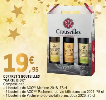E.Leclerc COFFRET 3 BOUTEILLES "CARTE D'OR" offre