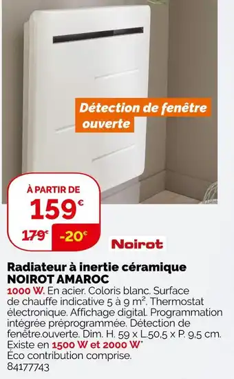 Noirot radiateur à inertie céramique amaroc