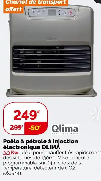 Weldom Qlima poêle à pétrole à injection électronique offre