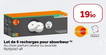 Weldom Equation lot de 6 recharges pour absorbeur offre