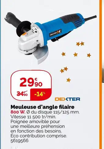 Dexter meuleuse d’angle filaire