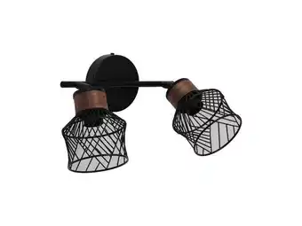 Weldom Rampe 2 spots, design, métal noir e27, inspire kanel offre